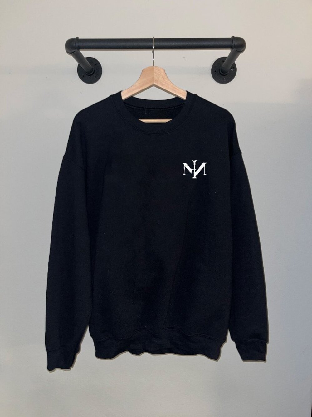 Black White Nine Inch Nails Rock Band Music Classic Crewneck Sweatshirt